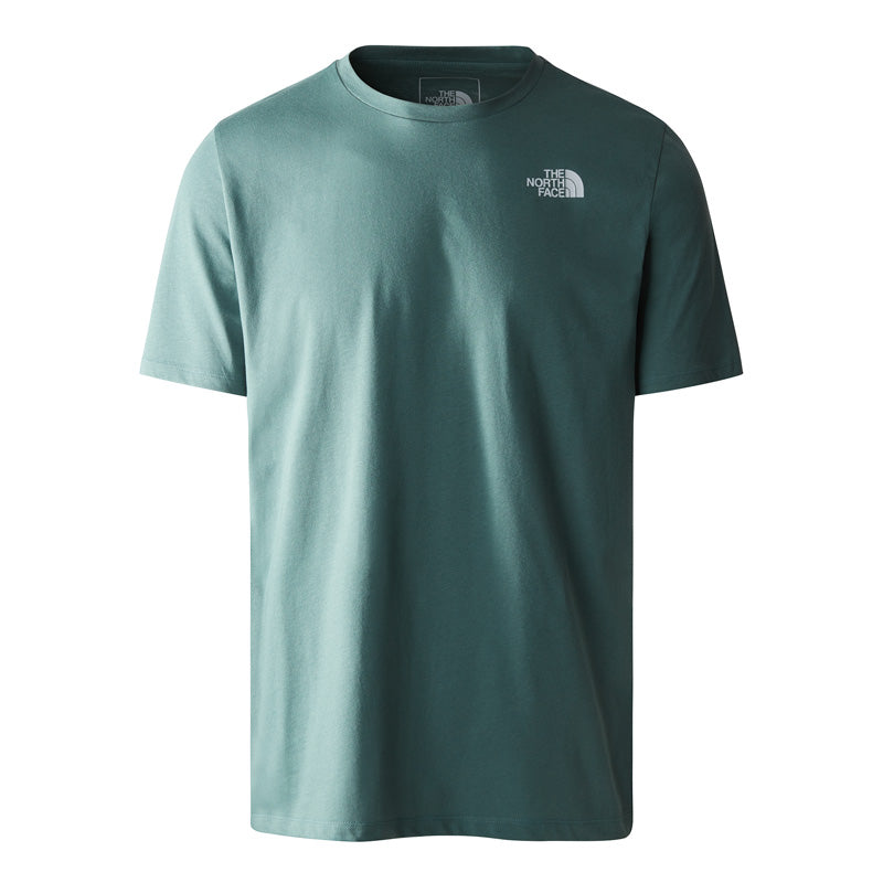 Khaki green north face t shirt deals
