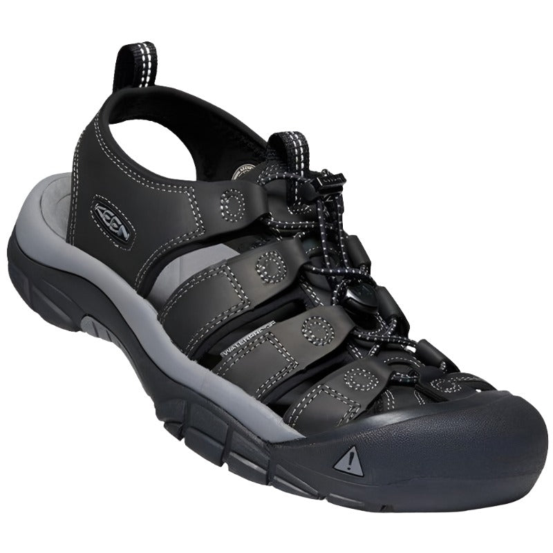 Keen Newport Men s Leather Waterproof Walking Sandals Black Steel Gr Trifid Ltd T A Outback Trading