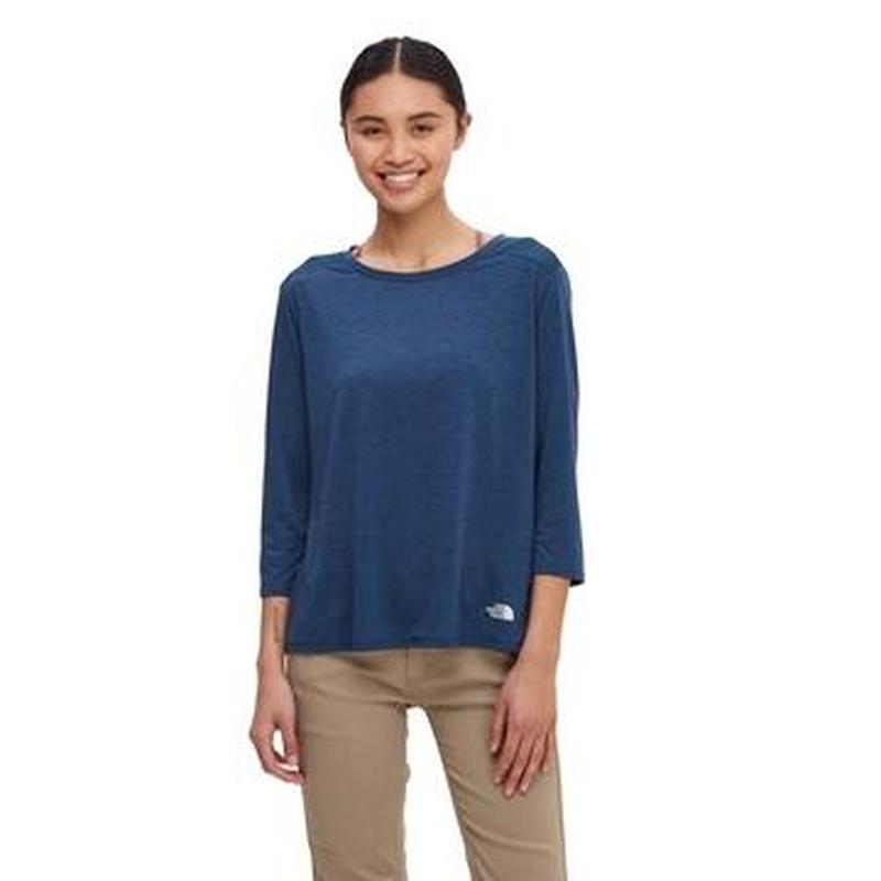 The North Face Inlux Women s 3 4 Sleeve Top Blue Wing Teal Trifid Ltd T A Outback Trading