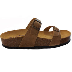 Plakton Bombay Waxy Leather Upper Women's Wedge Sandals