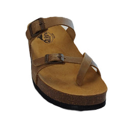Plakton Bombay Waxy Leather Upper Women's Wedge Sandals