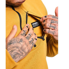 Original Creator Half Zip Unisex Jumper - Tumeric Yellow