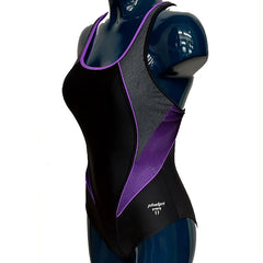 Aqua Sphere "Phelps" Hanoi Swimming Costume - Black/Purple 3