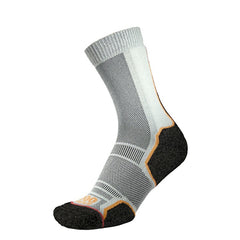 1000 Mile Trek Socks - Twin Pack Men's - Black/Orange/Green 2