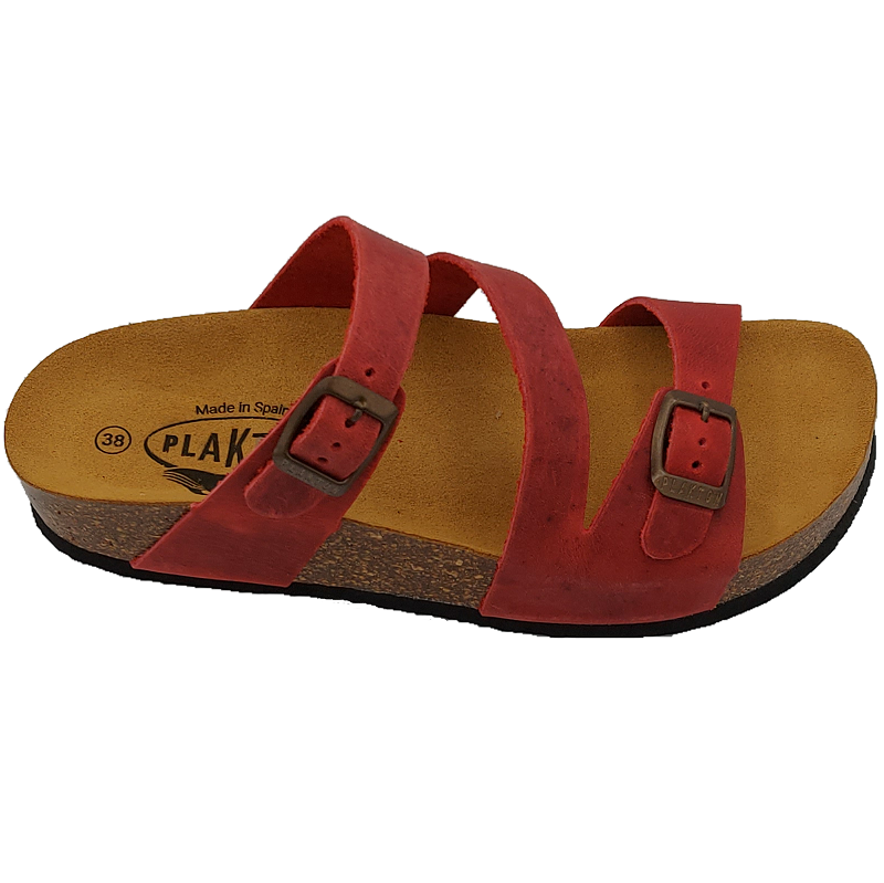 Plakton Seville Mid Women's Sandal - Rojo Red-outback trading 2