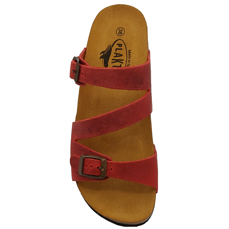 Plakton Seville Mid Women's Sandal - Rojo Red-outback trading 4