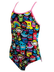Rascals Bella Crossback Girls Swimming Costume