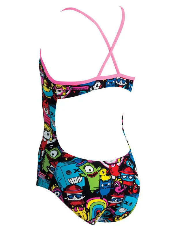 Rascals Bella Crossback Girls Swimming Costume