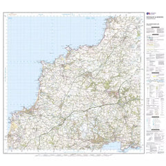 Newquay & Bodmin, Camelford & St Austell Map With Digital Version - 200
