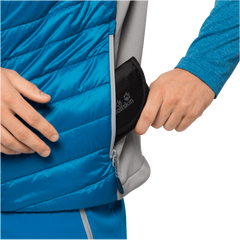 Jack Wolfskin Men's Routeburn Insulated Gilet - Pacific Blue 6