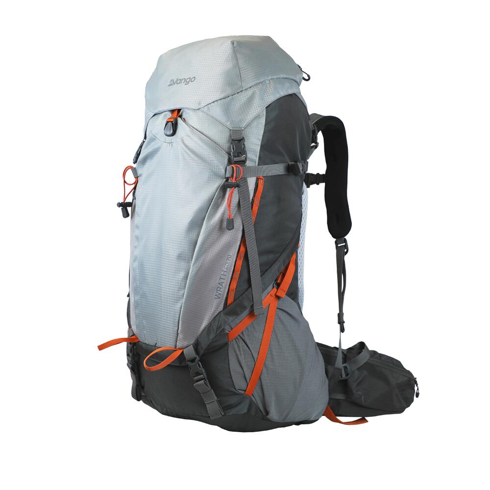 Vango Wrath 60 70L Rucksack Android Grey Cayene Orange