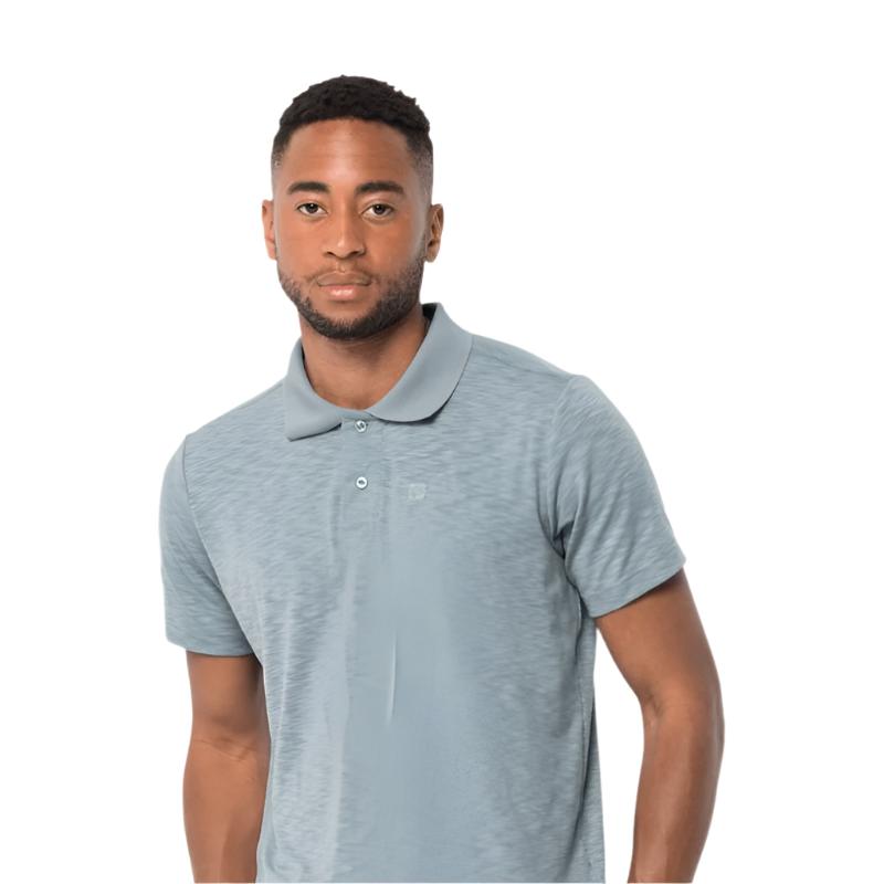 Jack Wolfskin Travel Polo Men's Shirt - Citadel Blue-outback trading-4
