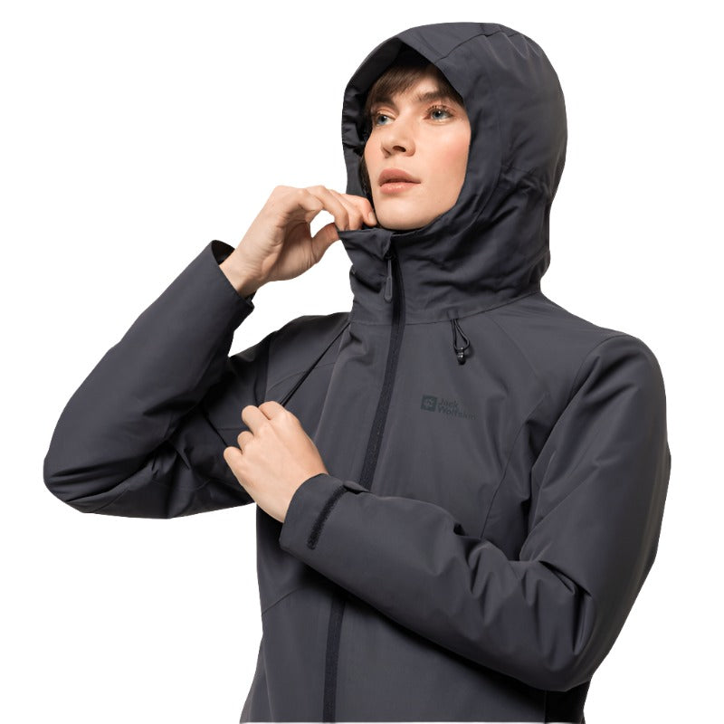 Jack Wolfskin Heidelstein Insulated Women's Waterproof Jacket - Graphite 3