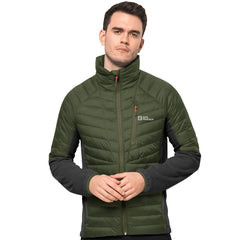 Jack Wolfskin Nebelhorn Men's Down Hybrid Jacket - Greenwood-Outback Trading-2