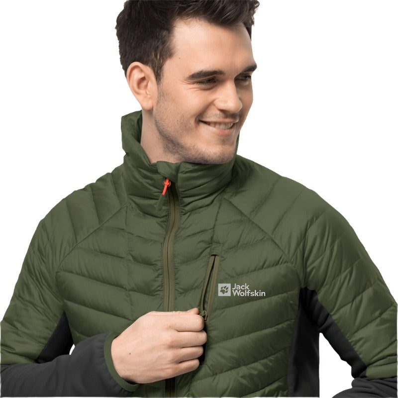 Jack Wolfskin Nebelhorn Men's Down Hybrid Jacket - Greenwood-Outback Trading-4