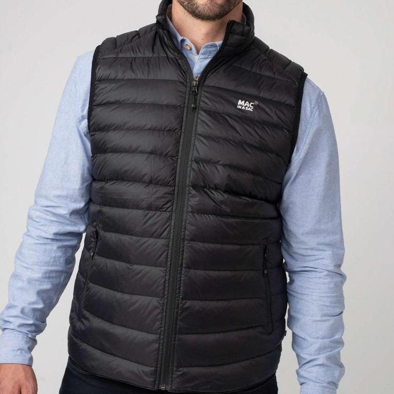 Mac In A Sac Alpine Down Mens Gilet - Black-Gilets-Outback Trading