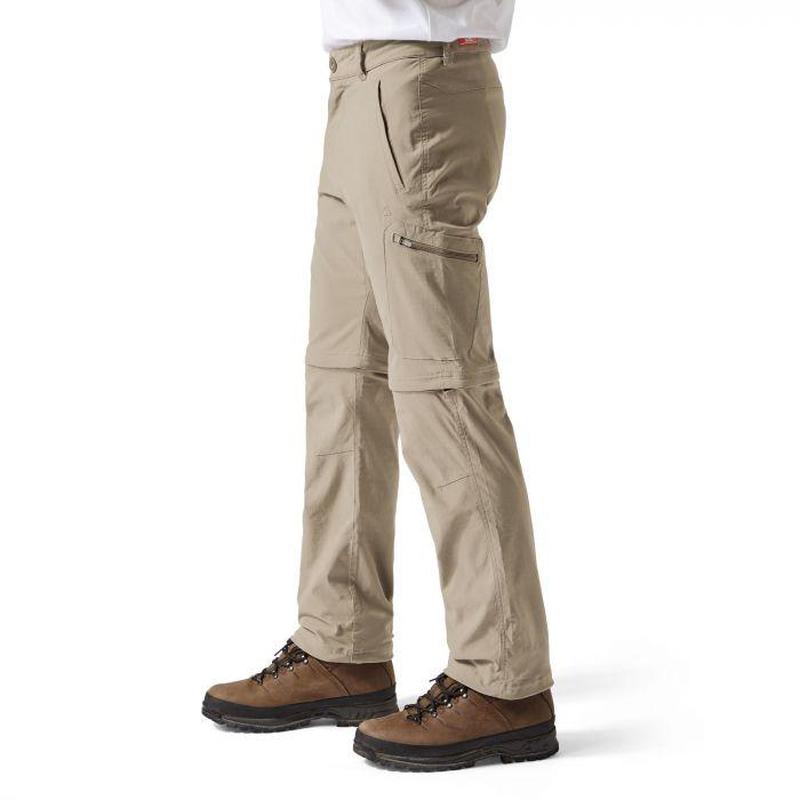 Craghoppers NosiLife Pro Men's Trek Convertible Walking Trousers - Pebble-Active Trousers-Outback Trading