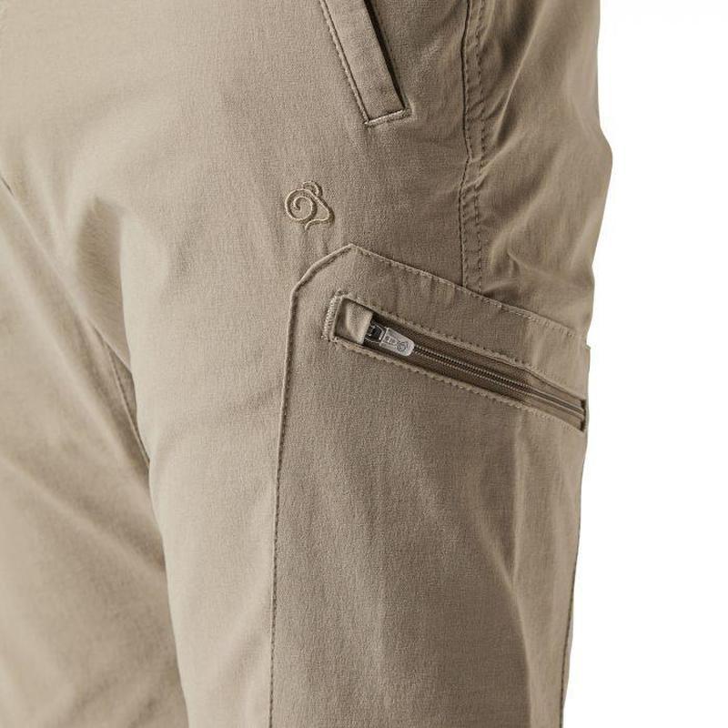 Craghoppers NosiLife Pro Men's Trek Convertible Walking Trousers - Pebble-Active Trousers-Outback Trading
