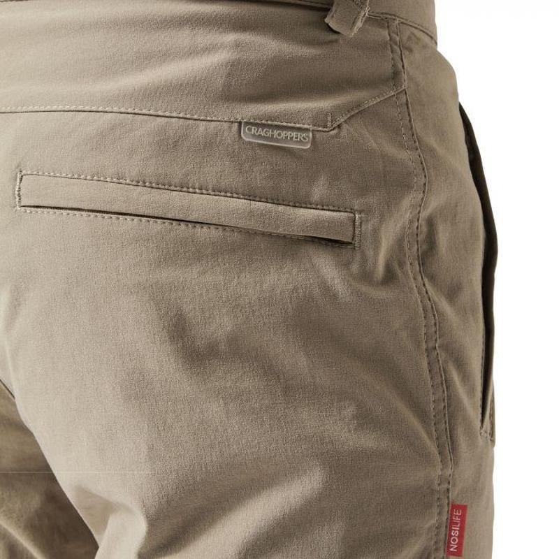 Craghoppers NosiLife Pro Men's Trek Convertible Walking Trousers - Pebble-Active Trousers-Outback Trading