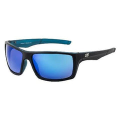 Dirty Dog Primp Sunglasses Black/Crystal Blue Mirror Polarised Lenses-Sunglasses-Outback Trading