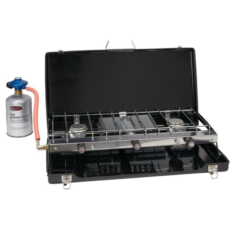GoSystem Dynasty Trio Double Burner Family Stove with Grill-Camping Cookware & Dinnerware-Outback Trading