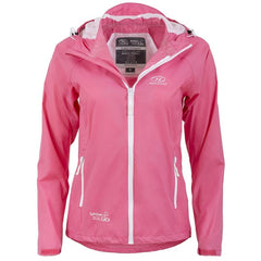 Highlander Stow & Go Women's Waterproof Pack-Away Jacket - Pink-Waterproof Jackets-Outback Trading