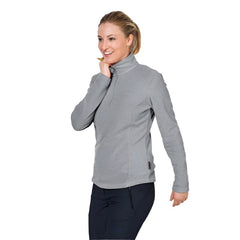 Jack Wolfskin Gecko Women's 1/4 Zip Fleece - Slate Grey-Fleeces 1/4 Zip-Outback Trading