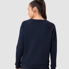 Jack Wolfskin Winter Womens Logo Sweatshirt- Midnight Blue-Sweatshirts-Outback Trading