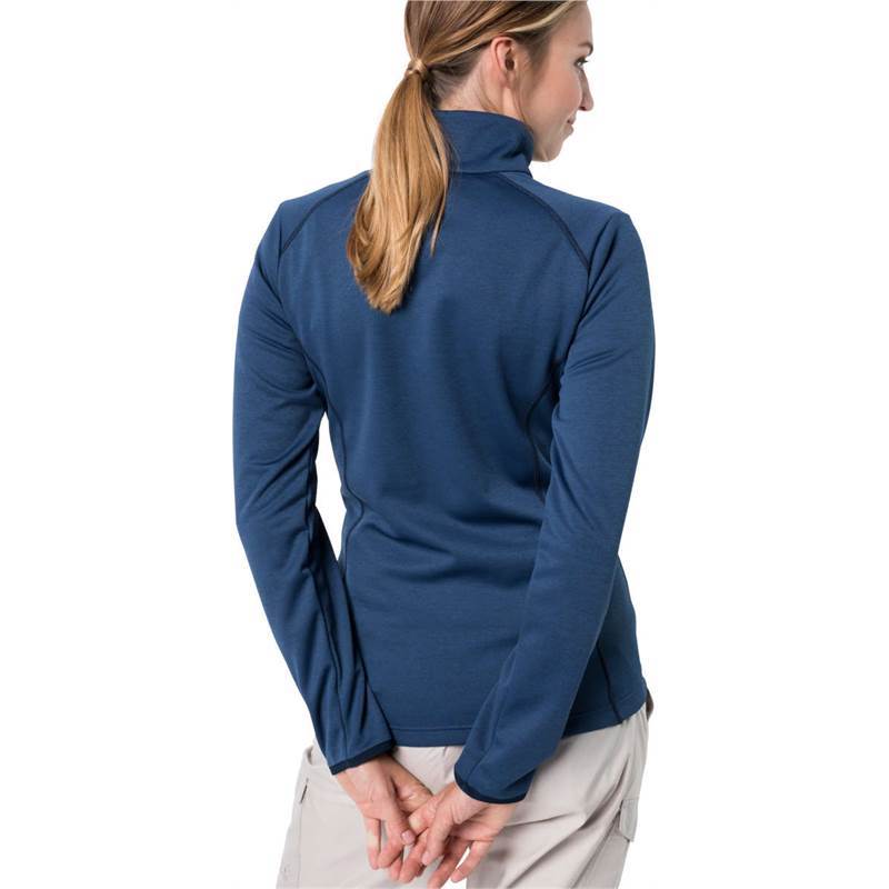Jack Wolfskin Women's Horizon Full Zip Fleece Jacket - Dark Indigo-Fleece Jackets-Outback Trading