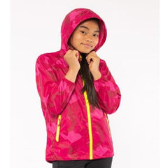 Mini Mac In A Sac Kids Packable Waterproof Jacket - Pink Camo-Packable waterproof-Outback Trading