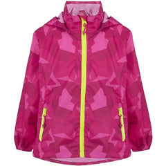 Mini Mac In A Sac Kids Packable Waterproof Jacket - Pink Camo-Packable waterproof-Outback Trading