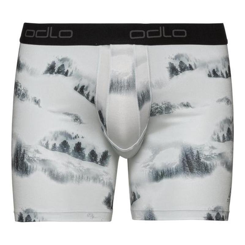 Odlo Men's Active Everyday Boxers 2-Pack - Black/Landscape-Active Undergarments-Outback Trading