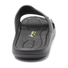 Rider Bay 23 Black Slide Beach Flip Flops for Men-Thongs & Flip Flops-Outback Trading