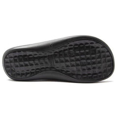 Rider Bay 23 Black Slide Beach Flip Flops for Men-Thongs & Flip Flops-Outback Trading