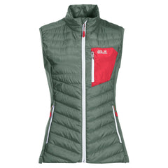 Jack Wolfskin Womens Routeburn Gilet - Hedge Green