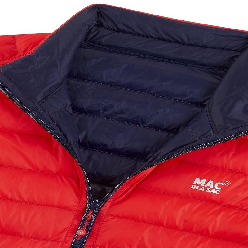 Mac In A Sac Reversible Men's Down Jacket - Red/Navy-Down Jackets-Outback Trading