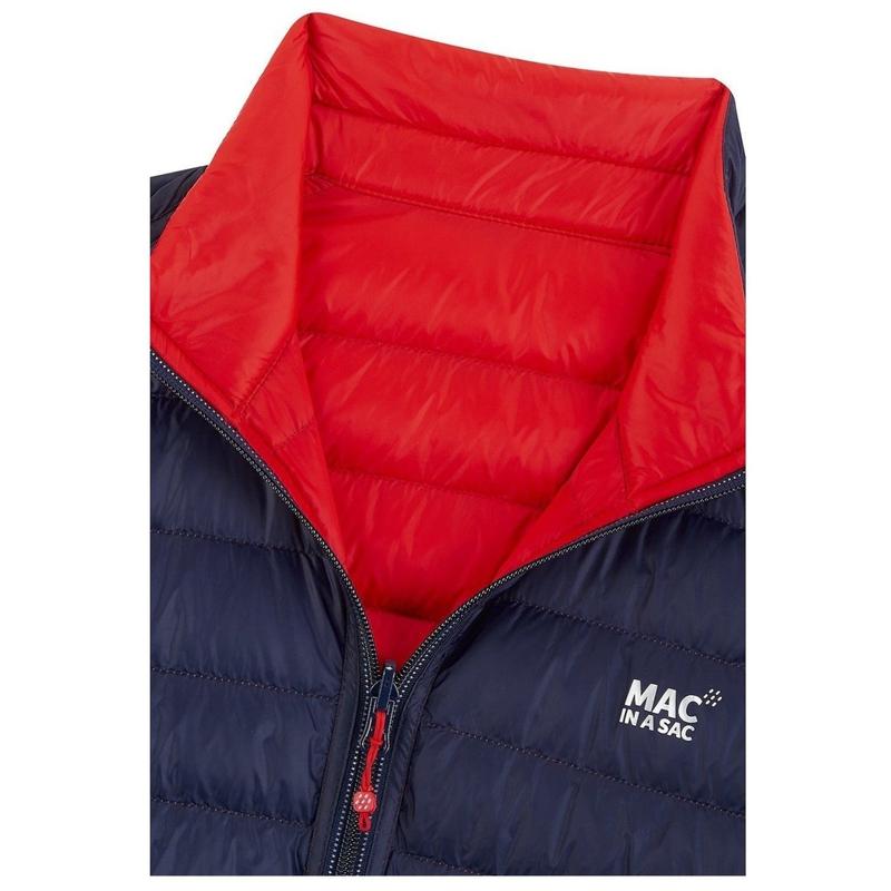Mac In A Sac Reversible Men's Down Jacket - Red/Navy-Down Jackets-Outback Trading