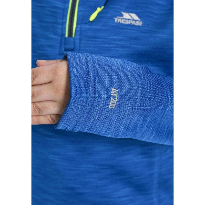 Trespass Children's Edvin Fleece - Blue-Fleeces 1/4 Zip-Outback Trading