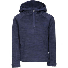 Trespass Children's Gladdner Hooded Fleece - Navy-Fleeces 1/4 Zip-Outback Trading