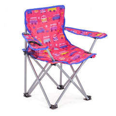 VW Kids Camping Chair Volkswagen Print - Red-Camping Chairs-Outback Trading