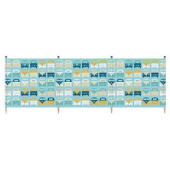 VW Volkswagen Campervan 4 Pole Beach Windbreak - Blue-Tent Accessories-Outback Trading