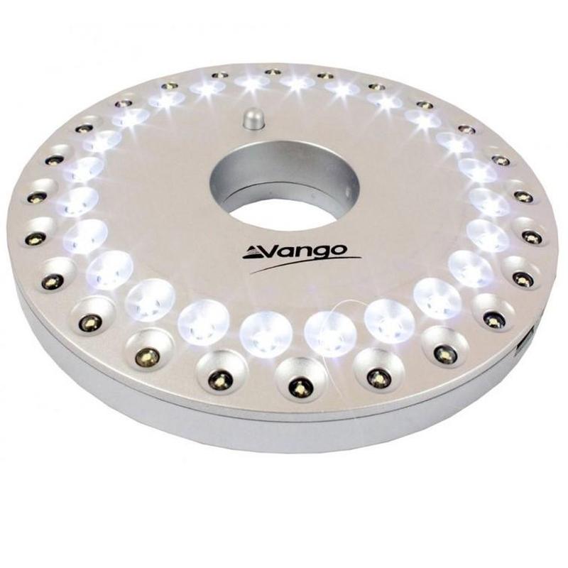 Vango 48 LED Light Disc - Silver-Camping Lights & Lanterns-Outback Trading