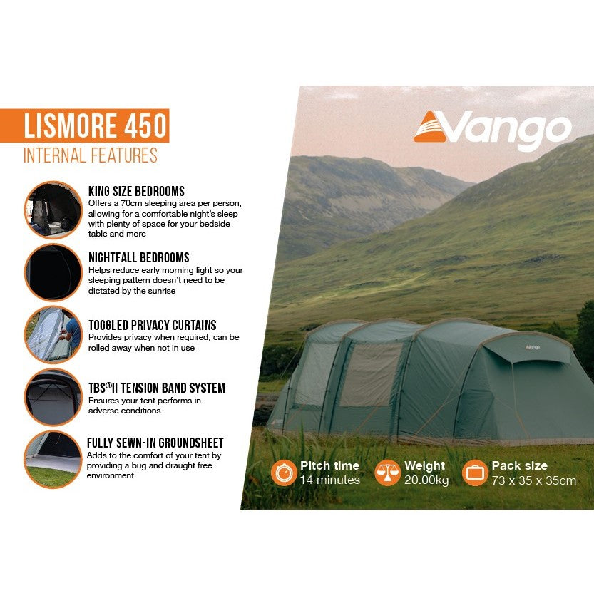 Vango Lismore 450 Tent Package - Mineral Green-Outback-Trading-3
