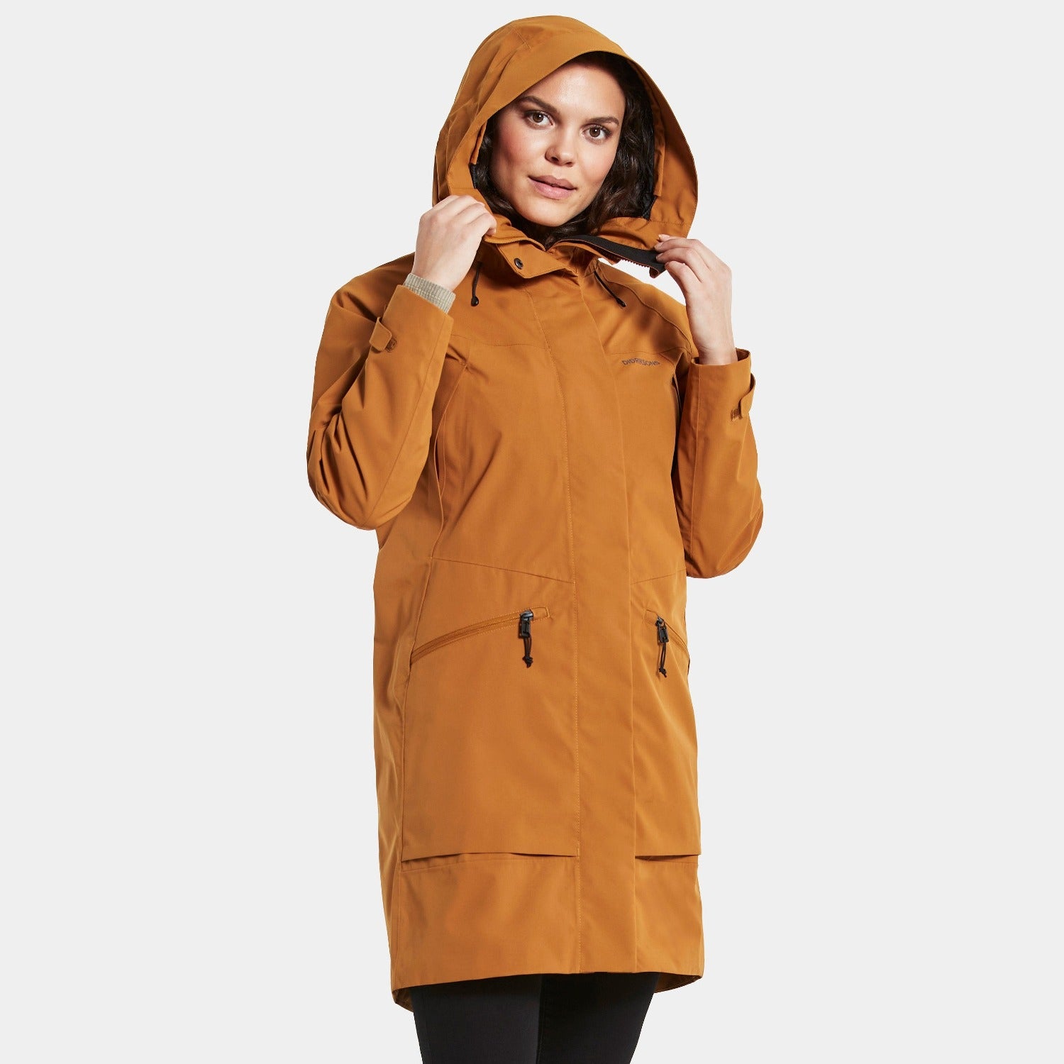 Didriksons Ilma 6 Womens Waterproof Parka Jacket- Cayenne-Outback Trading-3