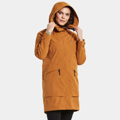 Didriksons Ilma 6 Womens Waterproof Parka Jacket- Cayenne-Outback Trading-3