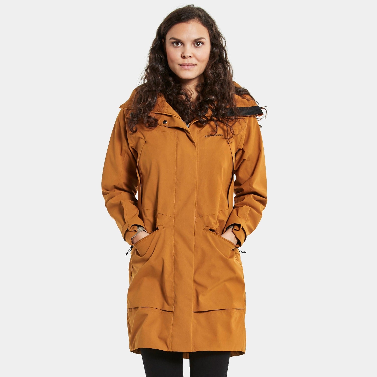 Didriksons Ilma 6 Womens Waterproof Parka Jacket XS Cayenne