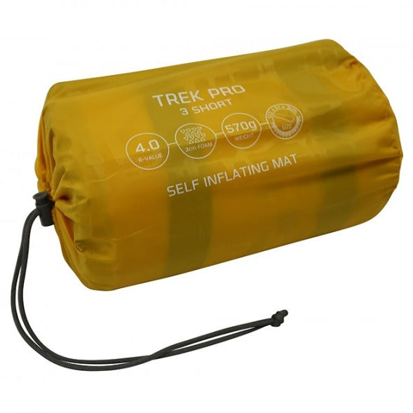 Vango Trek 3 Short Self Inflating Mat Single - Canary Yellow 4