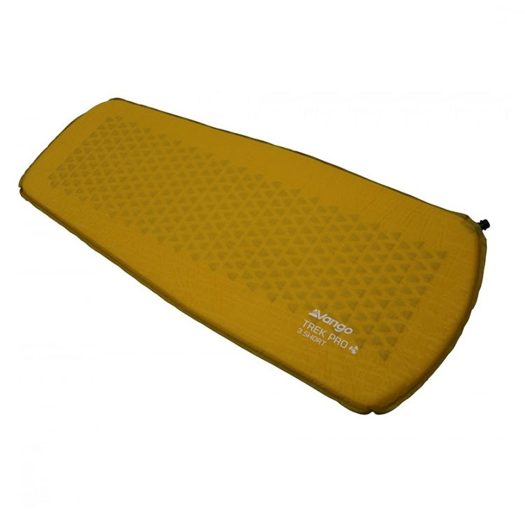 Vango Trek 3 Short Self Inflating Mat Single - Canary Yellow