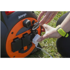 Vango Voltaic Roll Away Mains Kit - Black/Orange